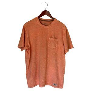 Eddie Bauer Peach Coral Short Sleeve Basic Pocket Tee T-Shirt Men's L